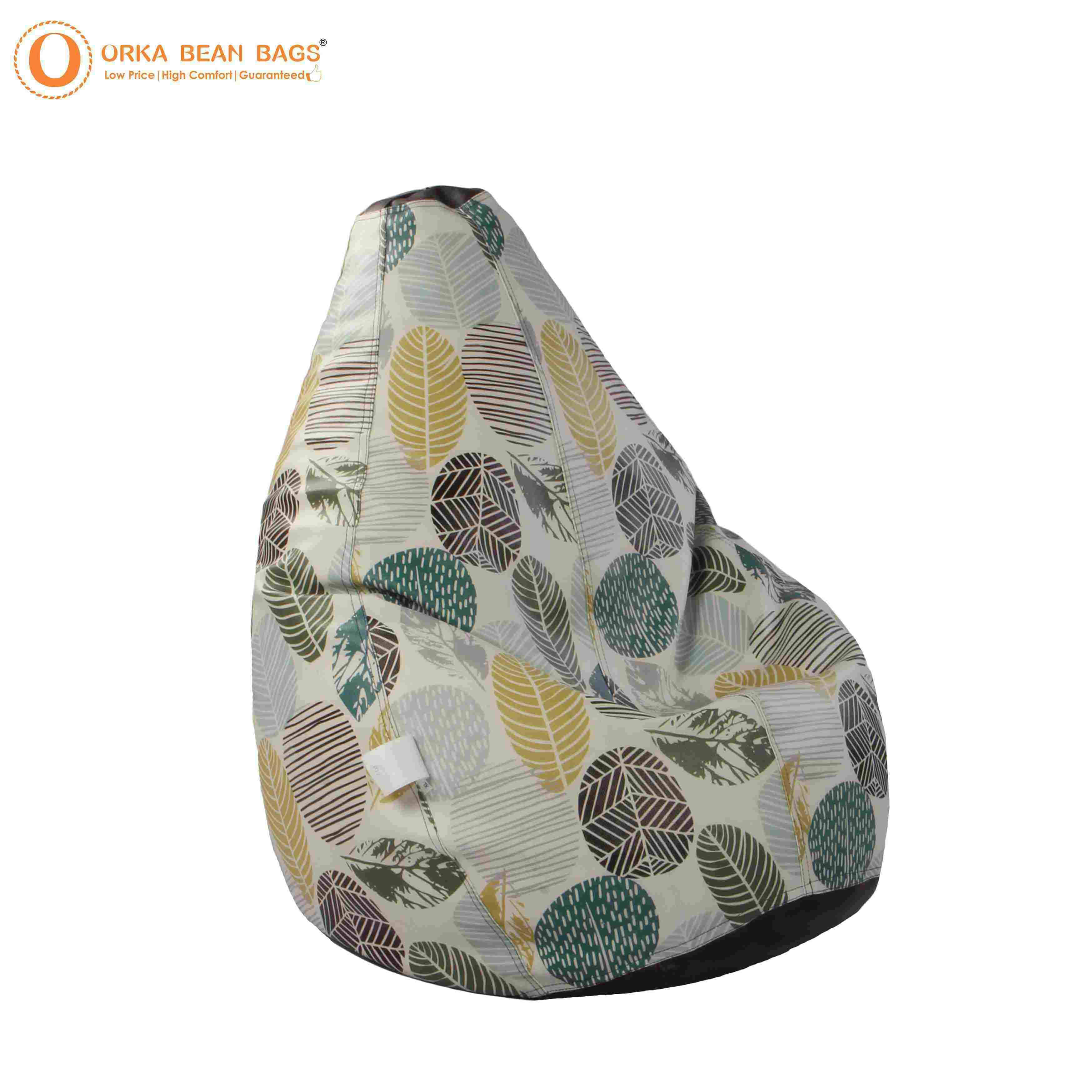 Orka Autumn Seamless Pattern with Trees Digital Printed XXXL Bean Bag Filled With Beans view 5